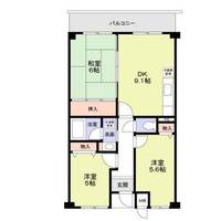 ジュネス東生駒の間取り