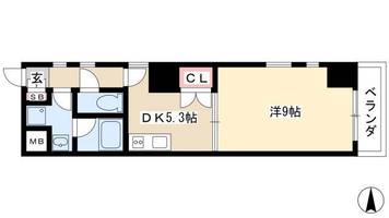 レジディア東桜0501の間取り