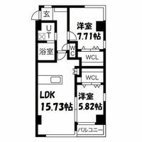 物件の間取り画像