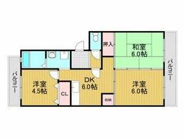 ヴィラ仲谷向陽台の間取り