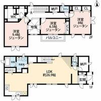 愛知県岡崎市庄司田2丁目(一戸建)の賃貸物件の間取り