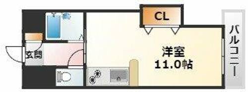 大阪府大阪市東淀川区菅原7丁目(マンション)の賃貸物件の間取り