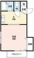 M・Oハイツの間取り