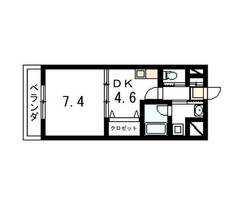 SELENE桂201の間取り