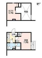 兵庫県尼崎市東本町4丁目(アパート)の賃貸物件の間取り