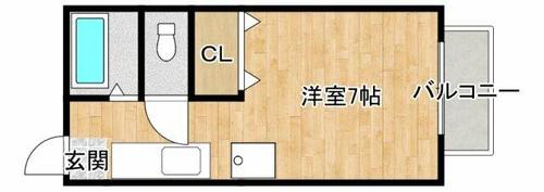 大阪府箕面市粟生間谷東1丁目(アパート)の賃貸物件の間取り