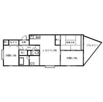 コーポ原賀201の間取り