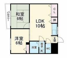 朱雀ハイツの間取り