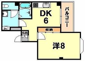 白蘭マンション402の間取り