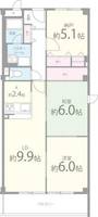 パール久米田302の間取り
