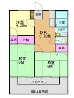 サニーコーポ202の間取り