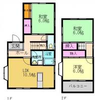 兵庫県加古川市尾上町旭2丁目(一戸建)の賃貸物件1の間取り