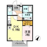 シエル・タデハラ201の間取り