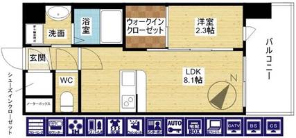 セレニテ十三ミラクの間取り