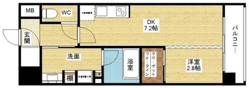 コンフォリア・リヴ新大阪Qの間取り