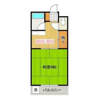 コーポ鹿田205の間取り