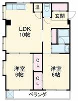 愛知県名古屋市熱田区高蔵町(マンション)の賃貸物件301の間取り