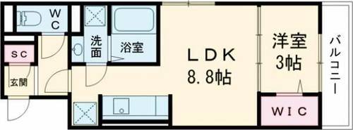 グレース西院の間取り