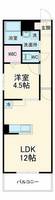 愛知県名古屋市中川区高畑2丁目(マンション)の賃貸物件2Bの間取り