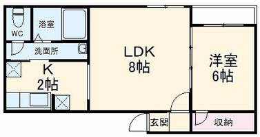 CASA GRAN西院の間取り