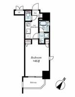 福岡県福岡市中央区高砂2丁目(マンション)の賃貸物件の間取り