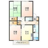 クレスト羽曳野Ⅱ B棟の間取り