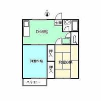 ハイツコシマエB棟202の間取り
