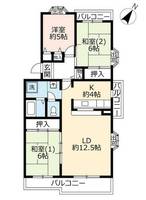 UR平城左京0150301の間取り