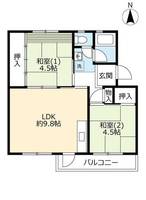 UR男山A570404の間取り