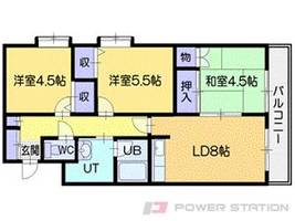 富岡レジデンスの間取り