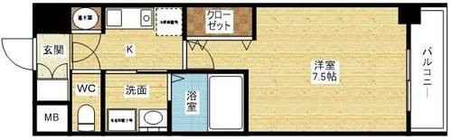 エステムヒルズ新大阪の間取り