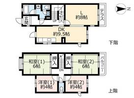 UR藤沢台第五0000369の間取り