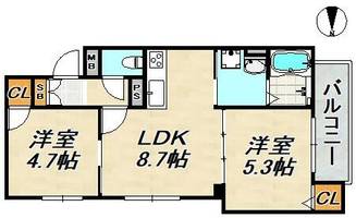 物件の間取り画像
