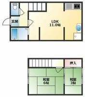 高鷲3丁目テラスの間取り