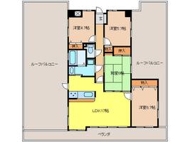愛知県江南市尾崎町桐野(マンション)の賃貸物件の間取り