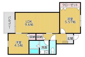 ソレイユひびきのの間取り