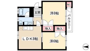 園山スリーハウスAの間取り