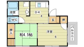 シティハイムハーモニックス201の間取り