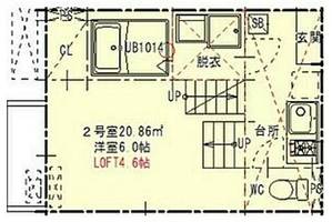 ハーモニーテラス長筬町Ⅱの間取り