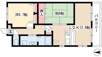 シティーガーデン小碓S402の間取り