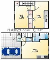 ヴィラージュ新町の間取り