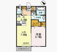 シャーロット壱番館の間取り