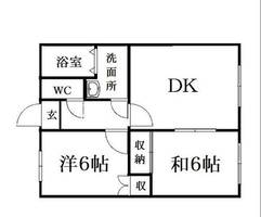 ベルメゾン常磐の間取り