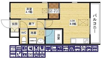 レジディア新大阪の間取り