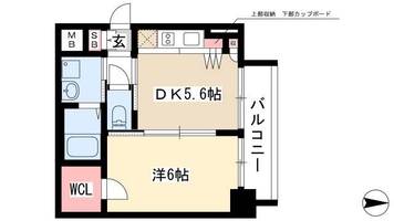 エステムプラザ名古屋駅前プライムタワー1004の間取り