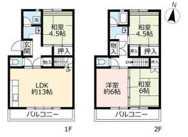 UR岩成台西6070105の間取り