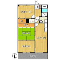 メルベーユ旭202の間取り