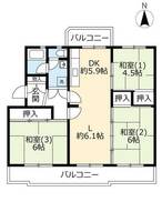 UR花園0060201の間取り