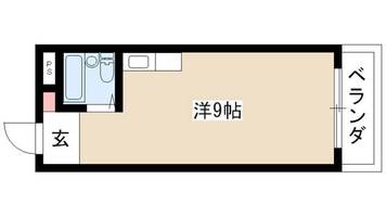 五大ビル3Eの間取り