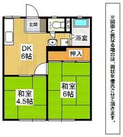 福岡県北九州市小倉南区沼緑町3丁目(アパート)の賃貸物件の間取り